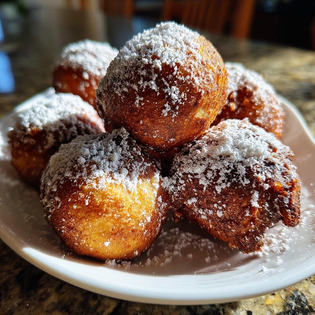 Quarkbällchen goldbraun