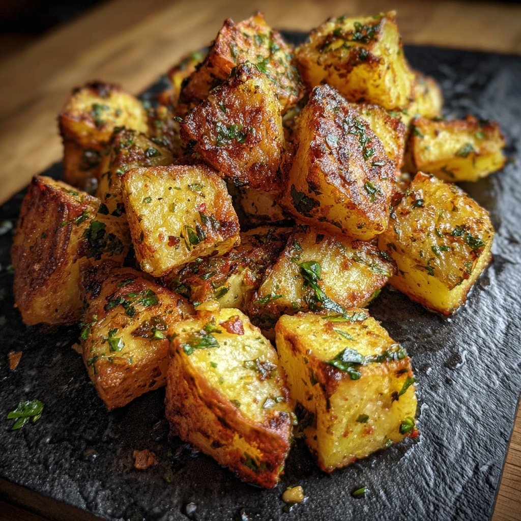 Ofen Kartoffel Würfel Mit Kräutern