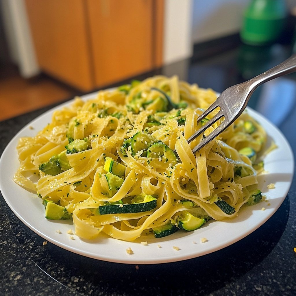 Tagliatelle mit Zucchini und Minze