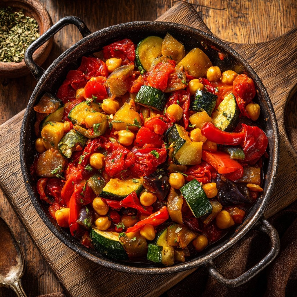 Ratatouille mit Kichererbsen
