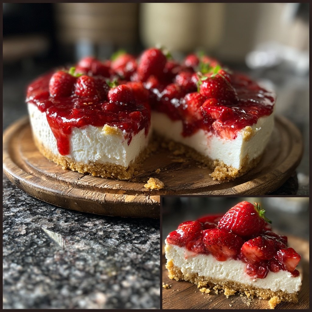 Erdbeer Joghurt Torte Mit Biskuit