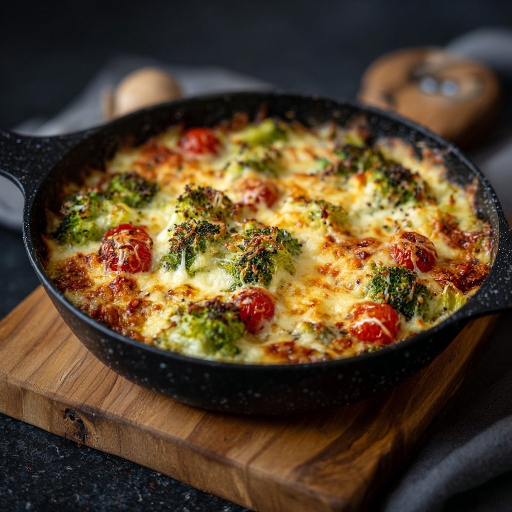 Brokkoli Auflauf Mit Tomaten Und Käse