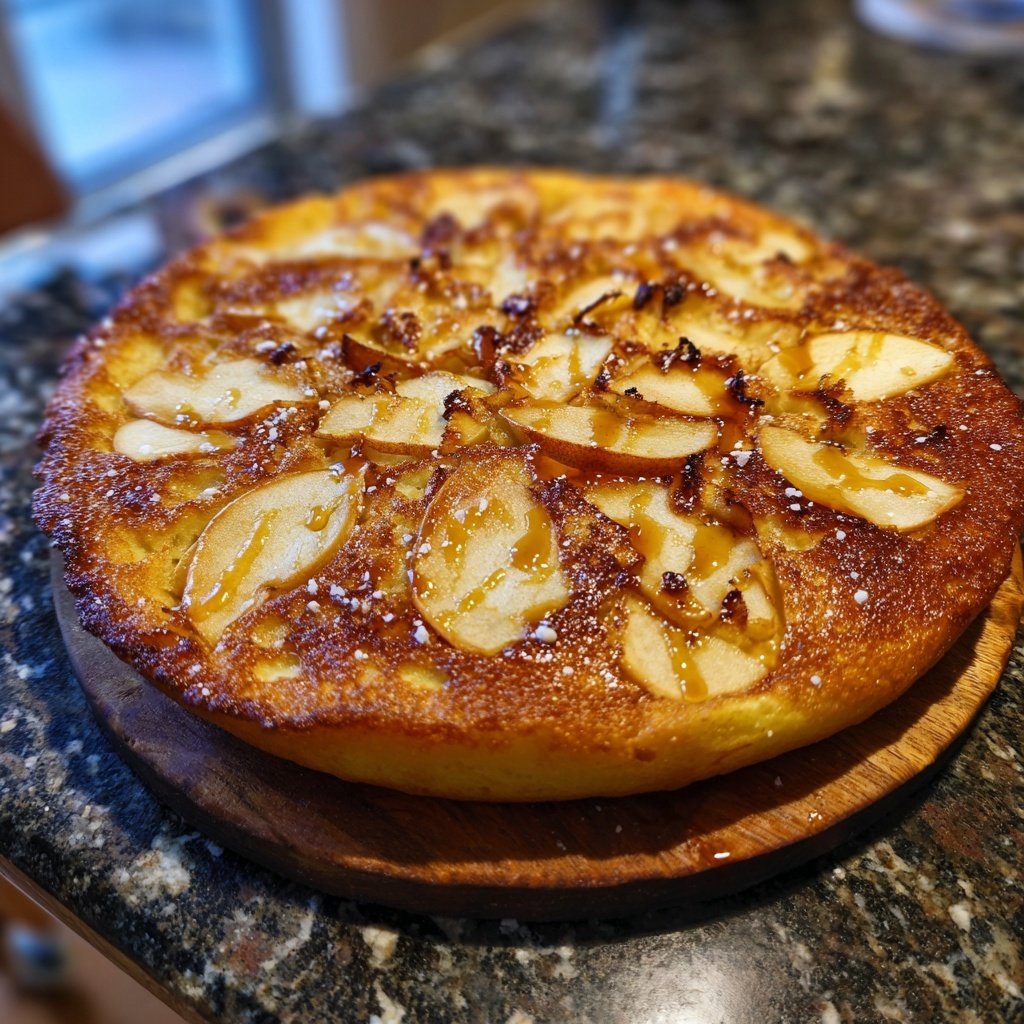 Pfannkuchen mit Apfelringen