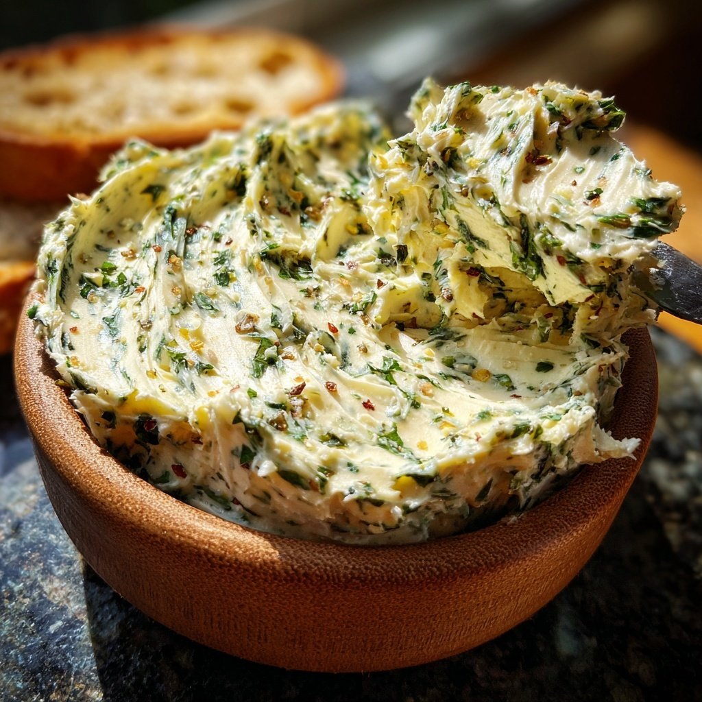 Kräuterbutter Mit Pfeffer Und Meersalz